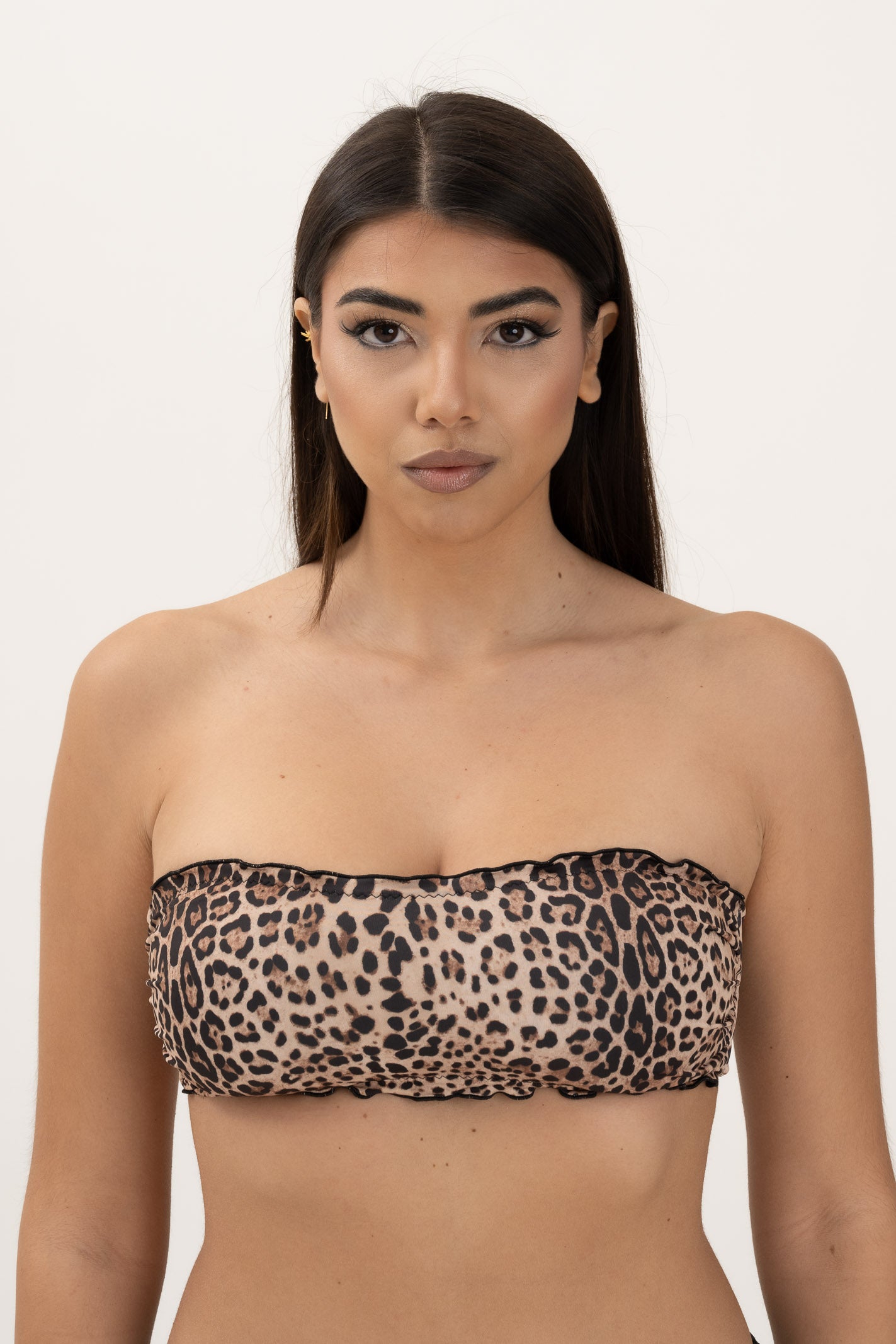 Fascia Frou Frou Costume Brasiliana Maculato Fascia Arricciata