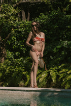 Bikini Chloe Velvet Corallo