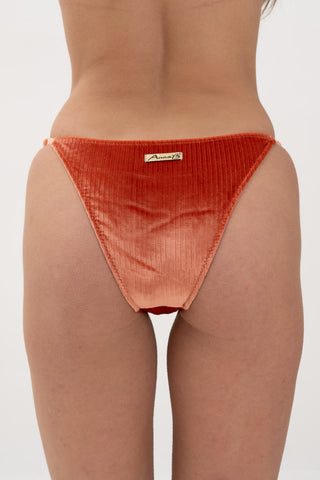 Slip Regolabile Velluto Corallo