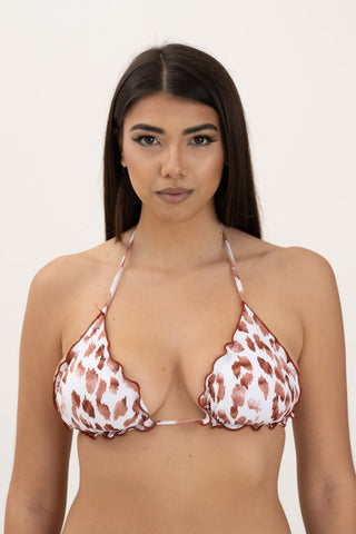 Triangolo Frou-Frou White Leopard