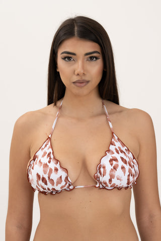 Triangolo Frou-Frou White Leopard