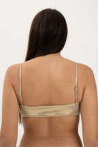 Top Con Coulisse Laminato