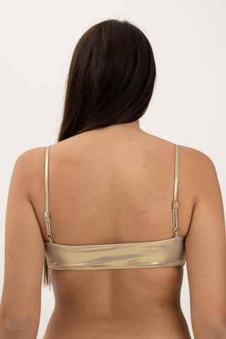 Top con culisse centrale