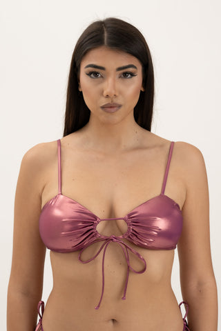 Top con culisse centrale