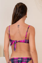 Bralette Tartan Fuxia