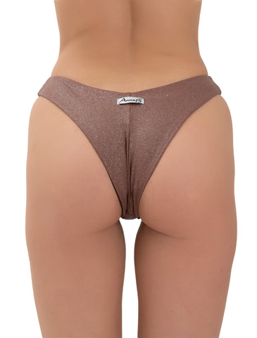 Bikini Top Glitter Bronzo