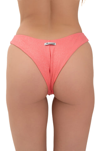 Brasiliana a V Glitter Corallo