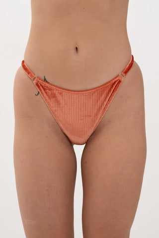 Slip Regolabile Velluto Corallo