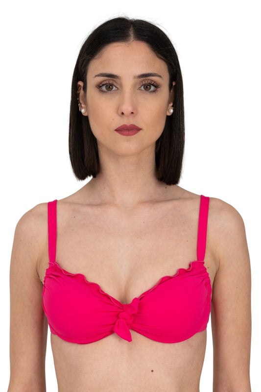 Reggiseno arricciato con ferretto