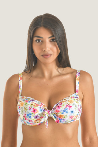 Reggiseno arricciato con ferretto