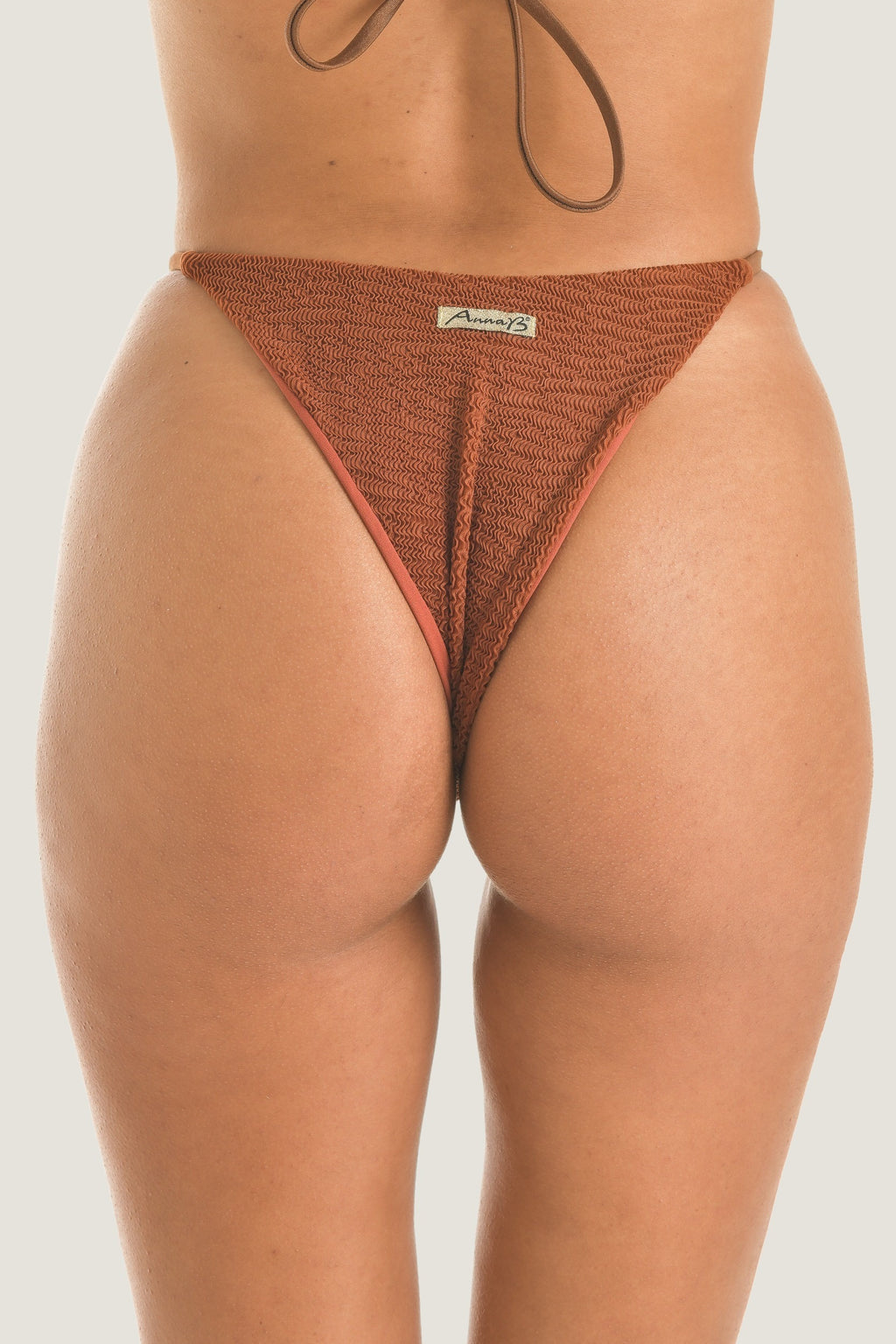 Slip con Regolatori Goffrato Marrone