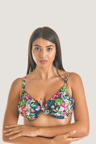 Reggiseno arricciato con ferretto