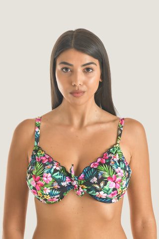 Reggiseno arricciato con ferretto