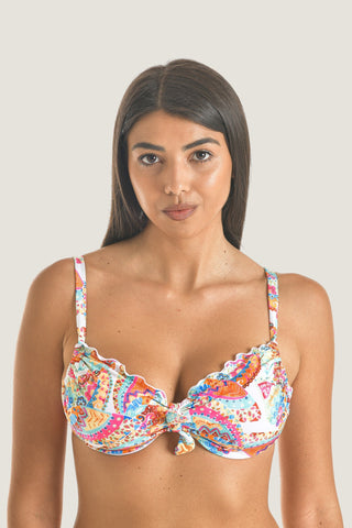 Reggiseno arricciato con ferretto