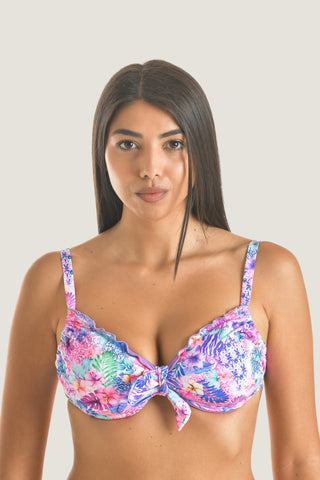 Reggiseno arricciato con ferretto