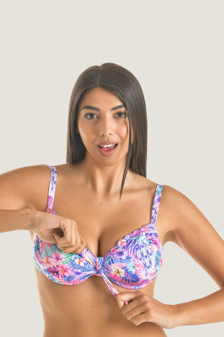 Reggiseno arricciato con ferretto