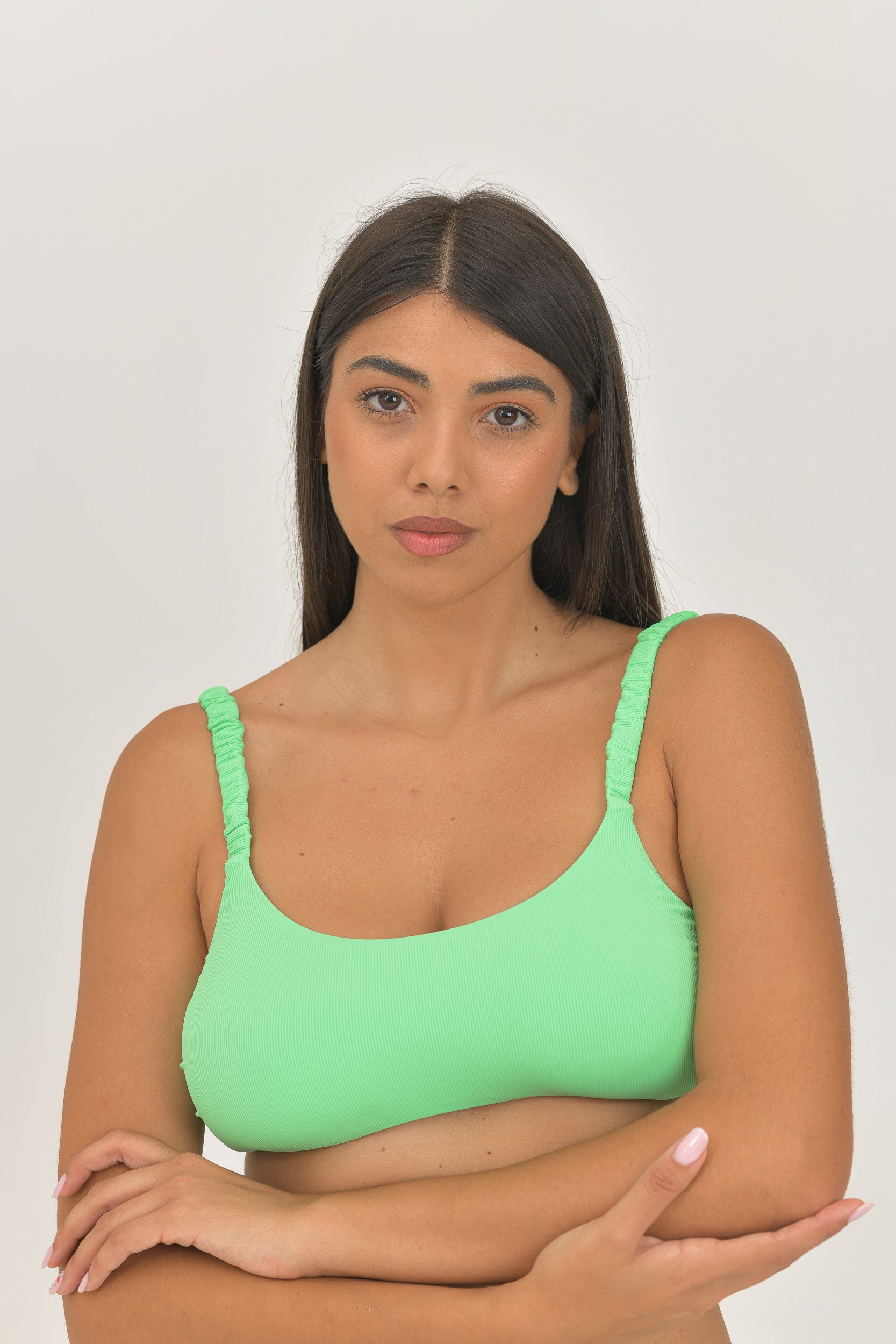 Top con Drappeggio Costina