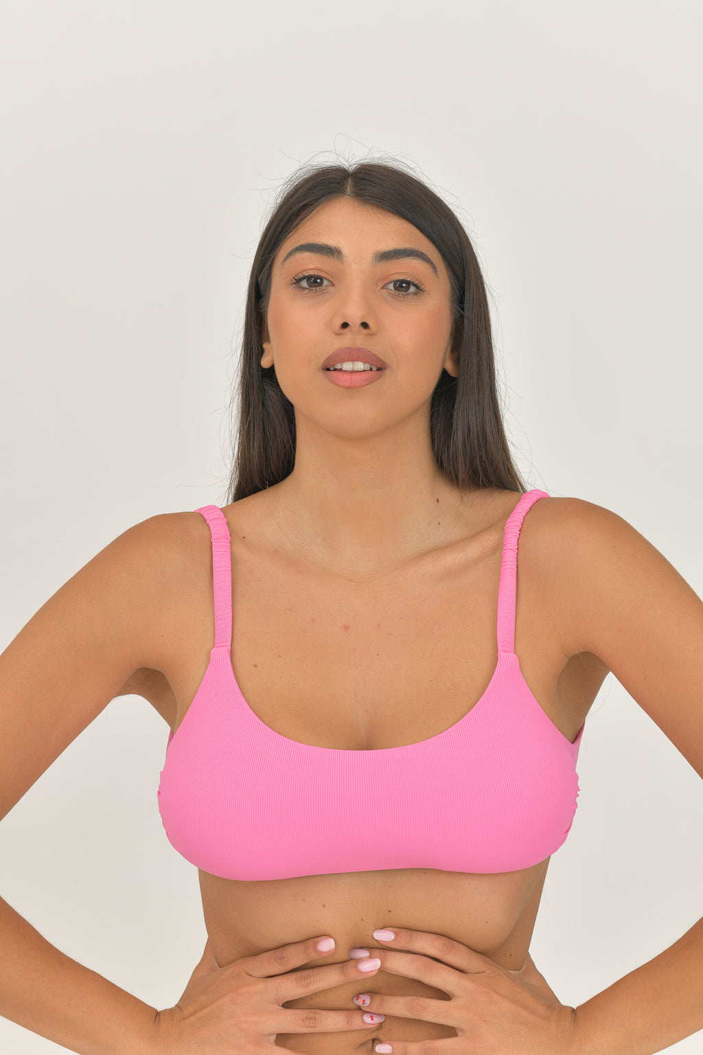 Top con Drappeggio Costina