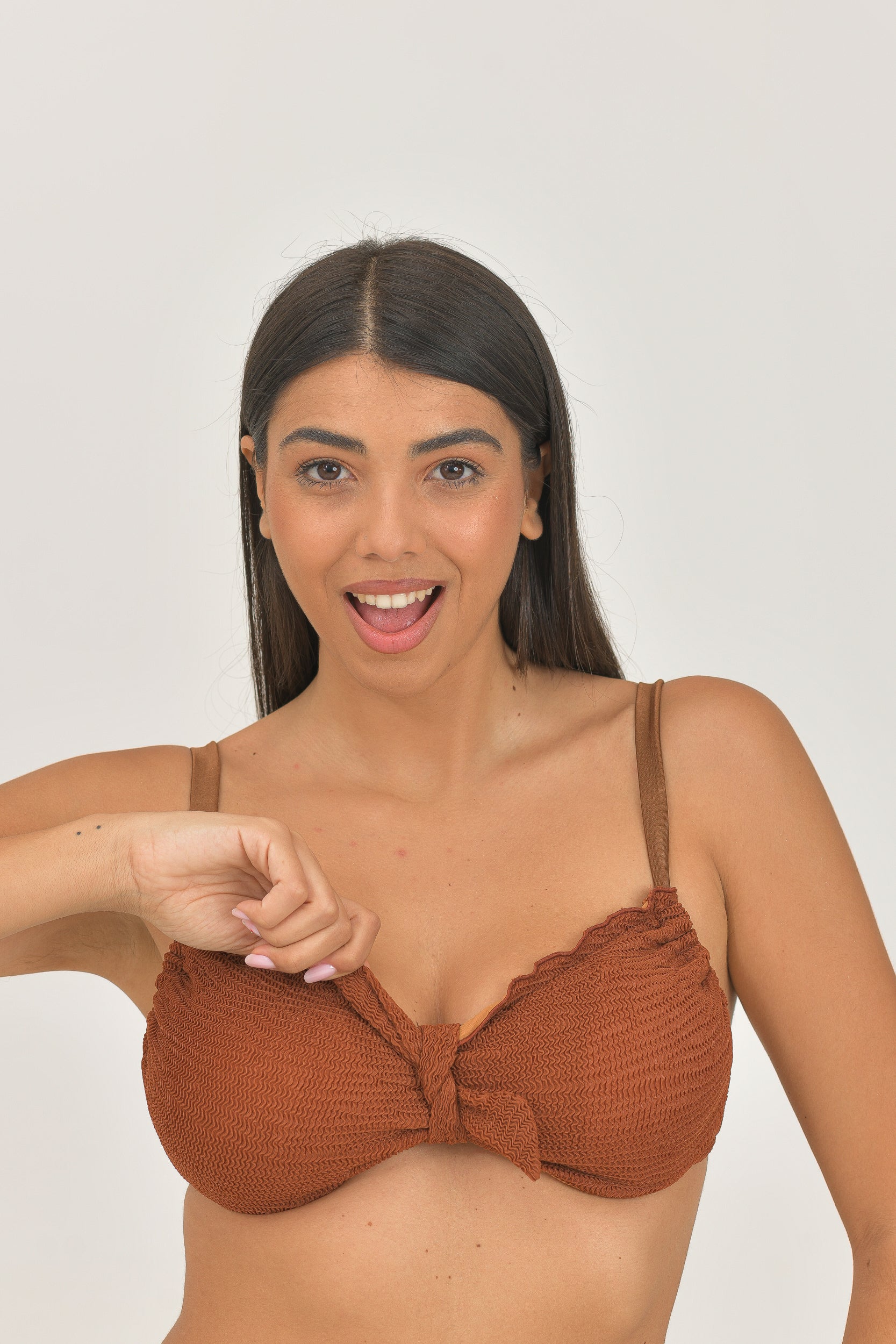 Ferretto Fiocco Goffrato Marrone