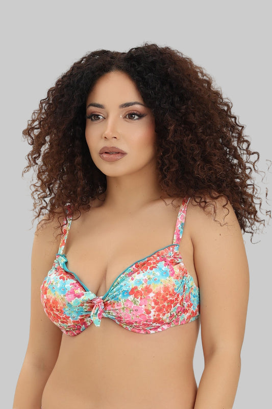 Reggiseno arricciato con ferretto