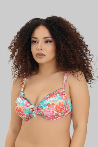 Reggiseno arricciato con ferretto