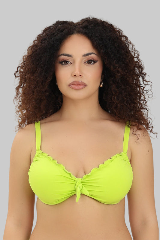 Reggiseno arricciato con ferretto