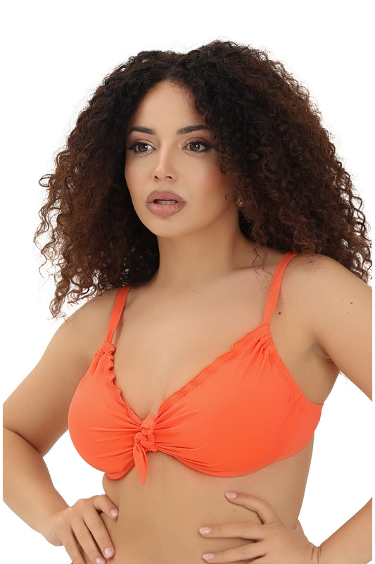 Reggiseno arricciato con ferretto