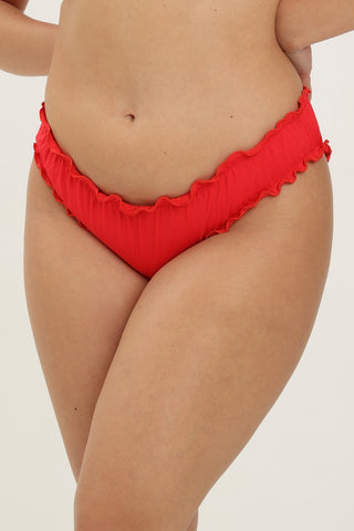 Slip Ibiza Frou 6 cm Rosso