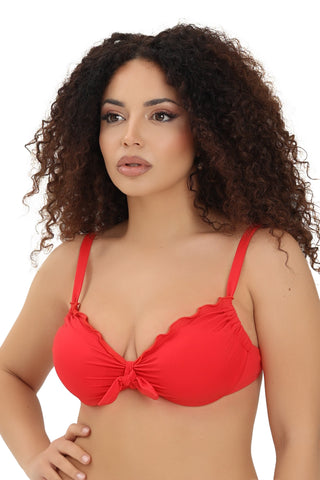 Reggiseno arricciato con ferretto