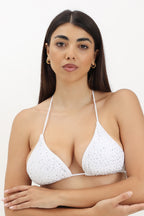 Triangolo Velluto con Strass