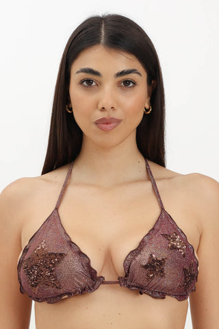 Triangolo Frou Stella Pailettes