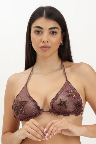 Triangolo Frou Stella Pailettes