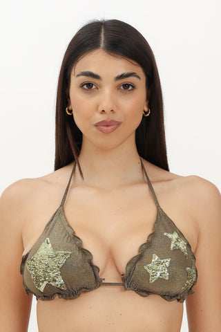 Triangolo Frou Stella Pailettes