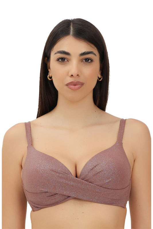 Corpetto Judith Glitter Marrone