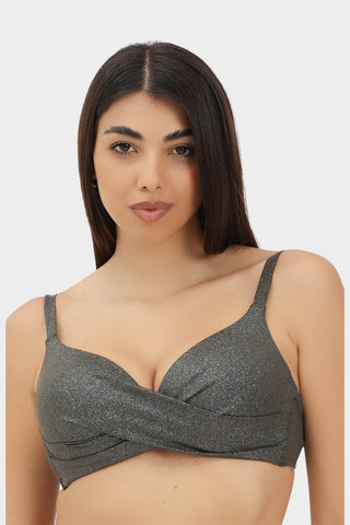 Corpetto Judith Glitter Army