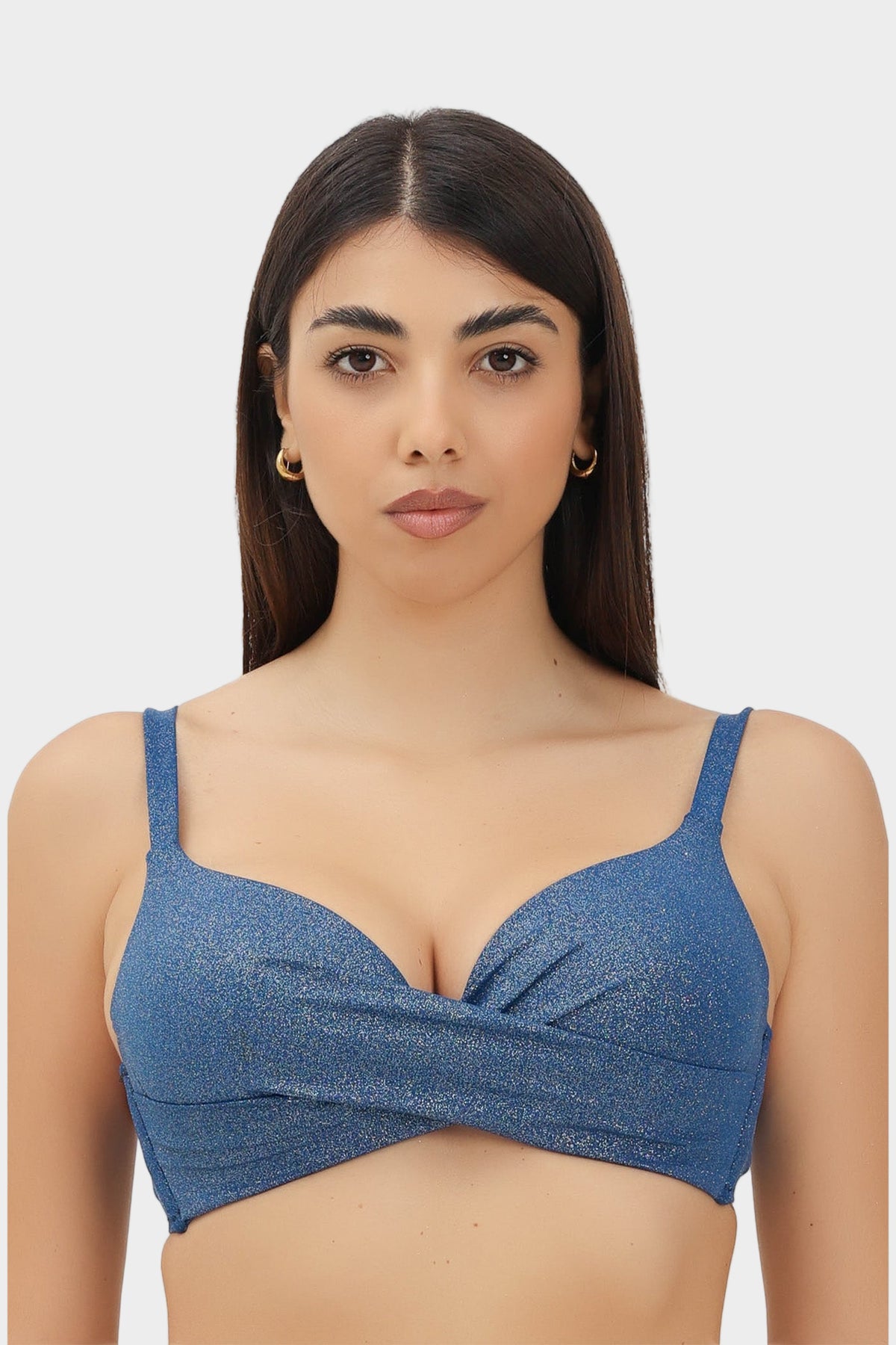 Corpetto Judith Glitter Blu