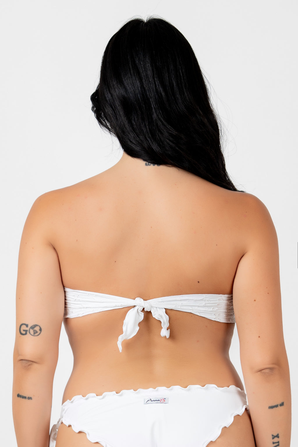 Broderie anglaise shirred band