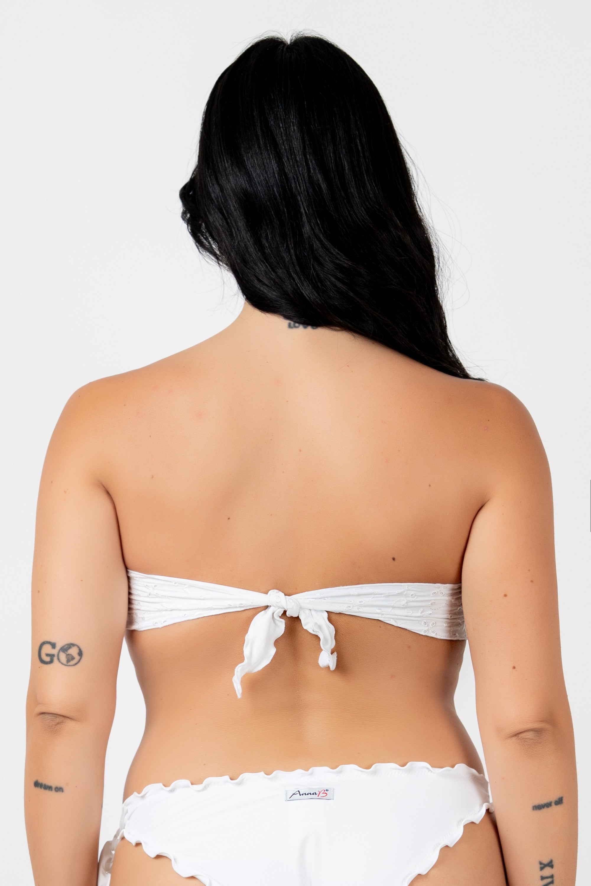Broderie anglaise shirred band