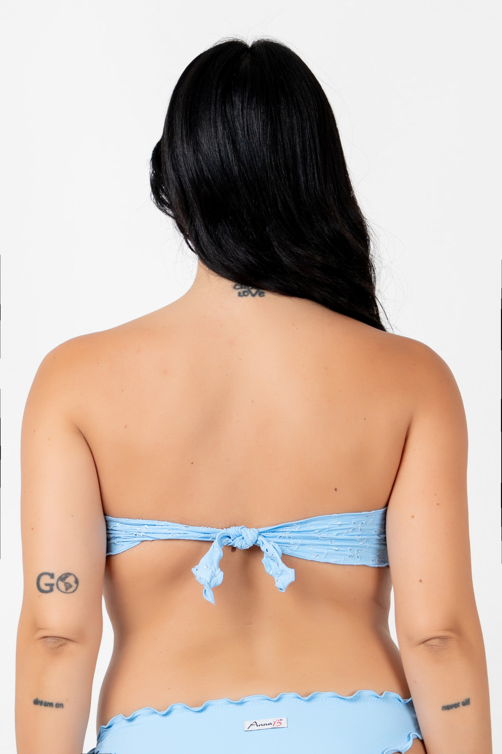Broderie anglaise shirred band
