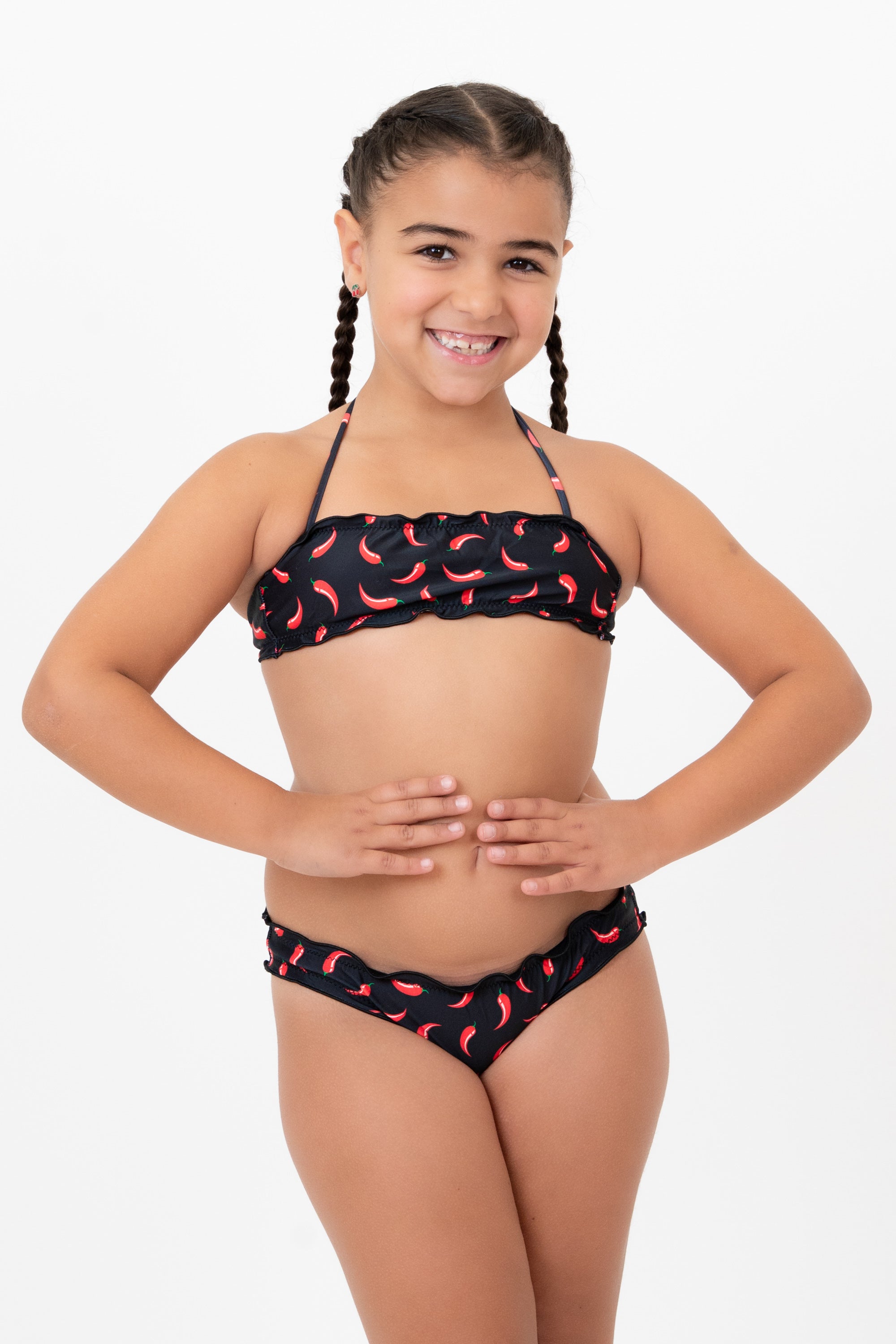 Bikini Fascia Frou-Frou Bimba -  Peperoncino