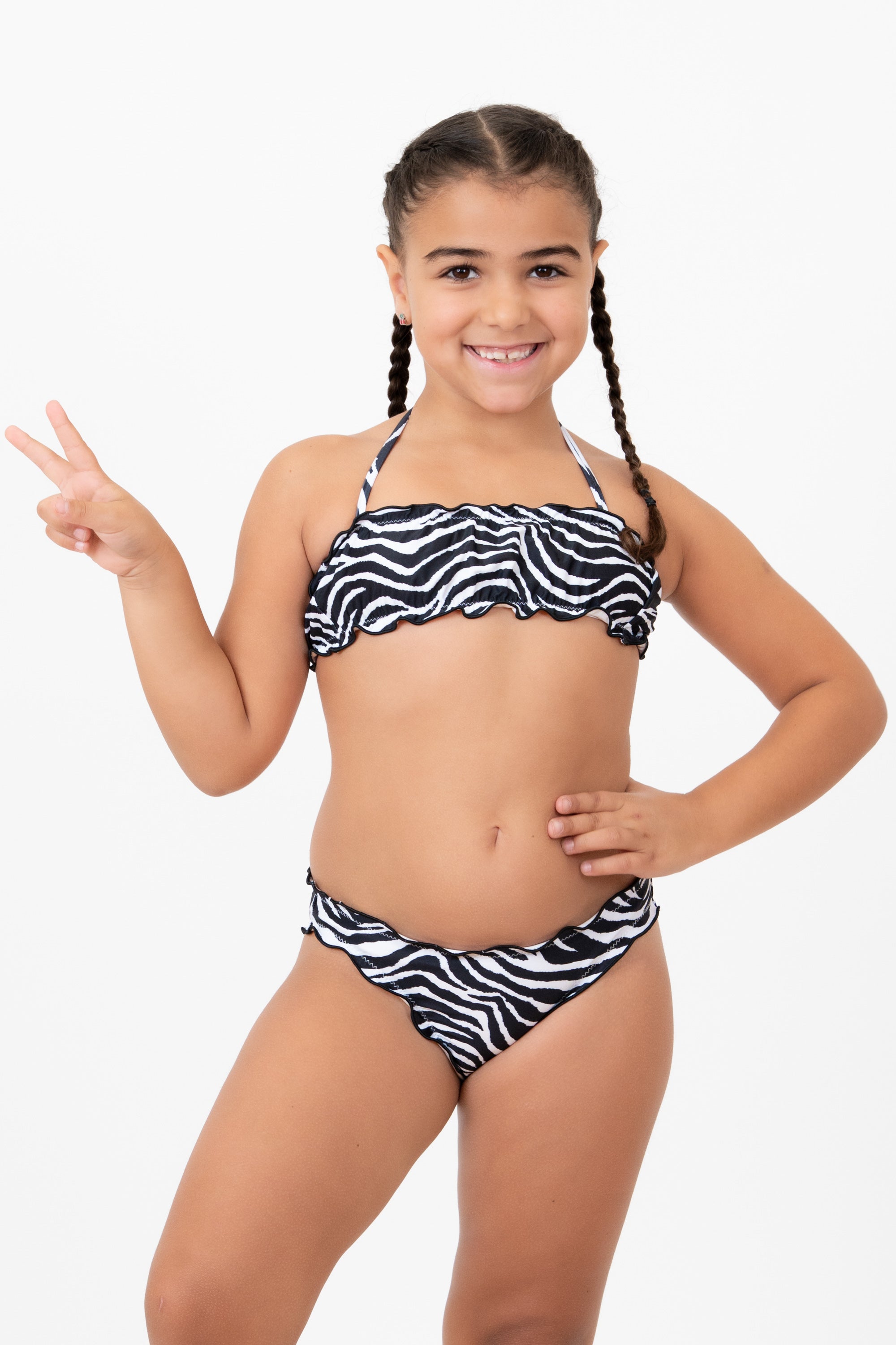 Bikini Fascia Frou-Frou Bimba - Zebrato