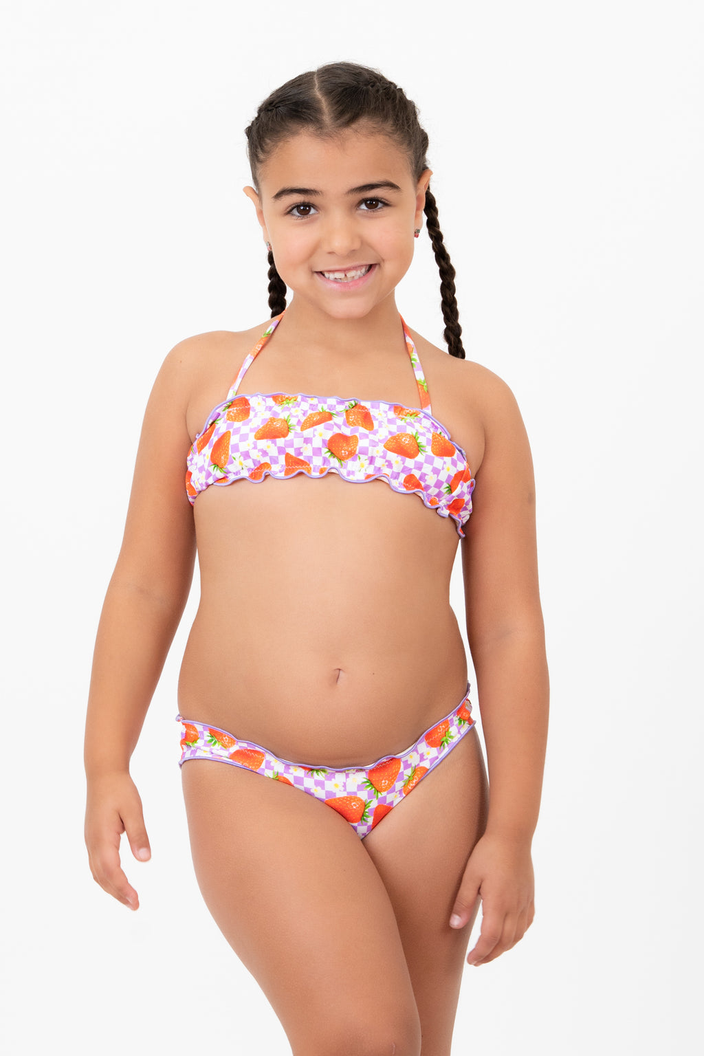 Bikini Fascia Frou-Frou Bimba - Fragole