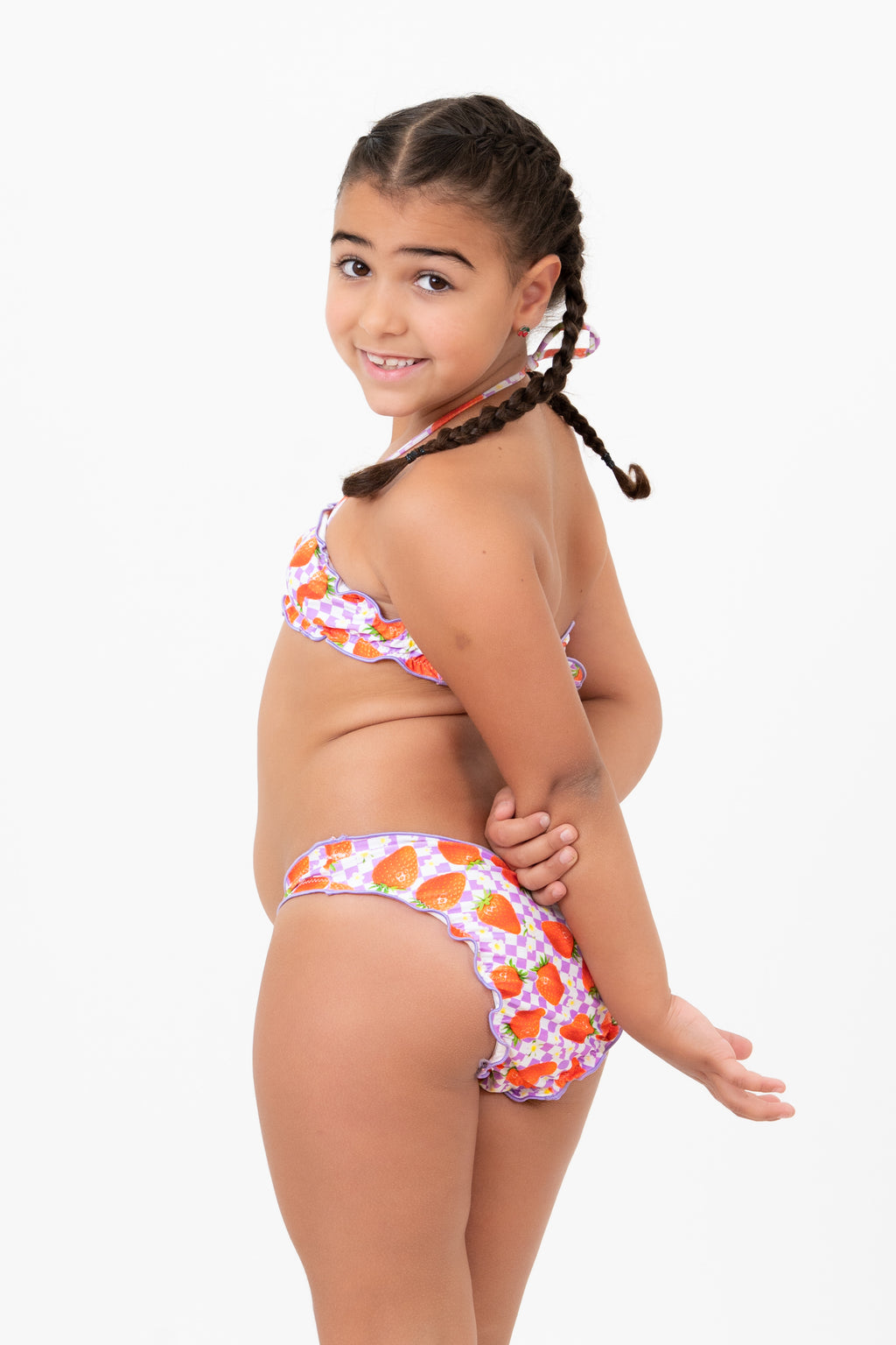 Bikini Fascia Frou-Frou Bimba - Fragole