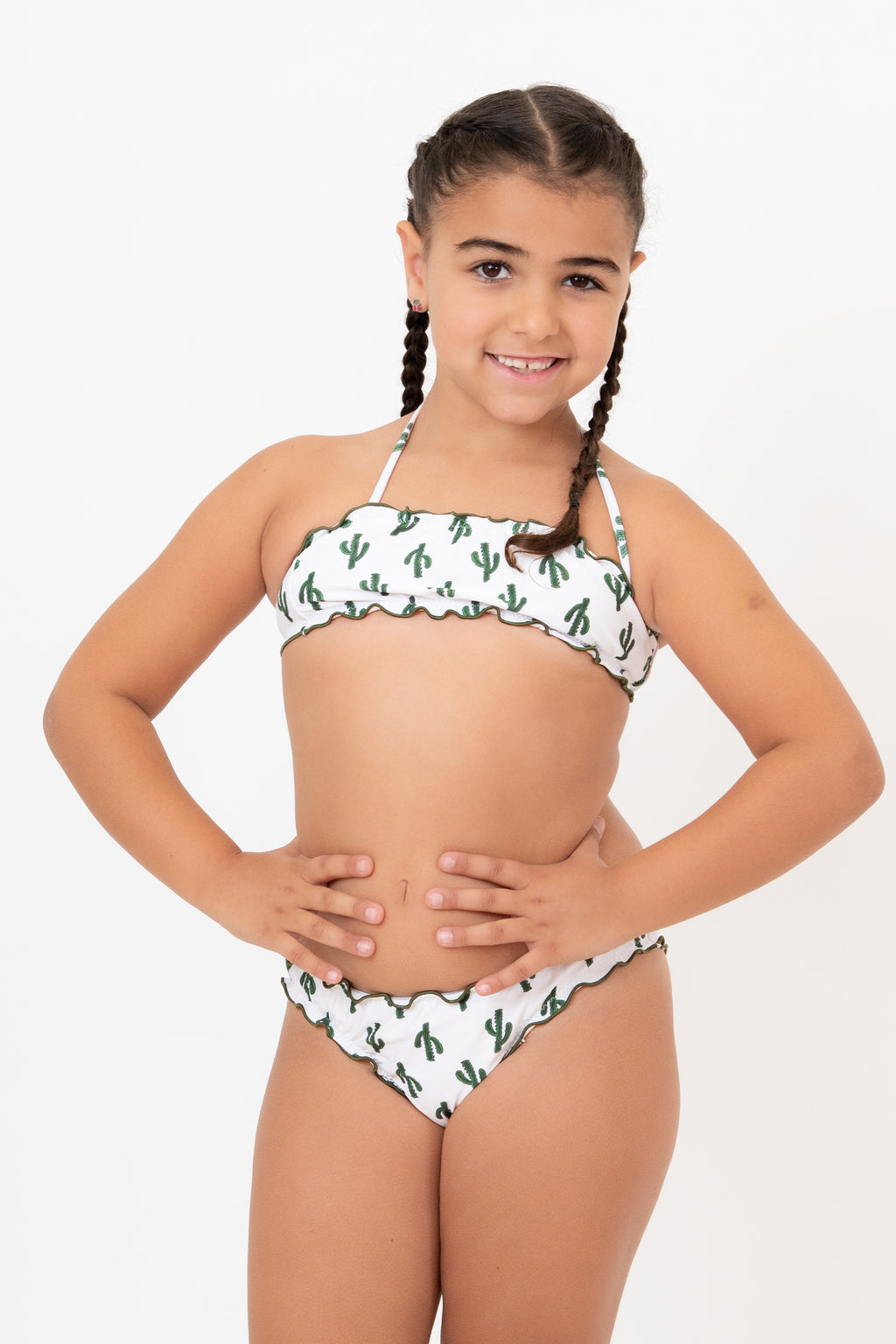 Bikini Fascia Frou-Frou Bimba - Cactus