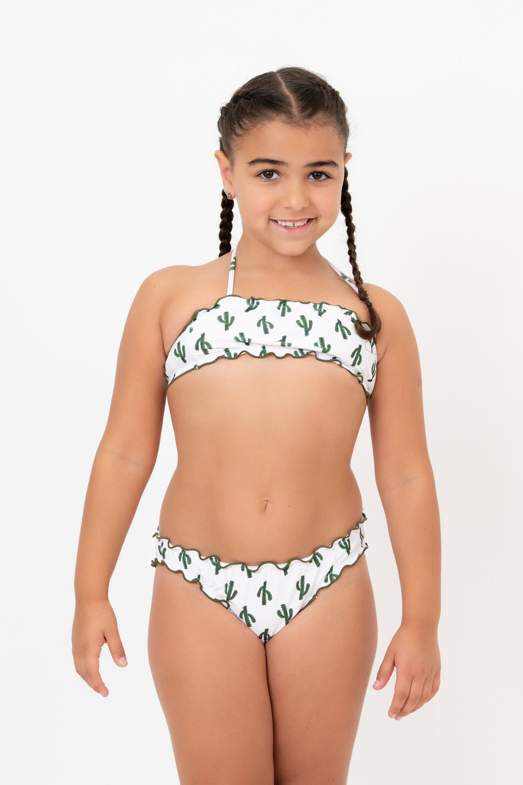 Bikini Fascia Frou-Frou Bimba - Cactus