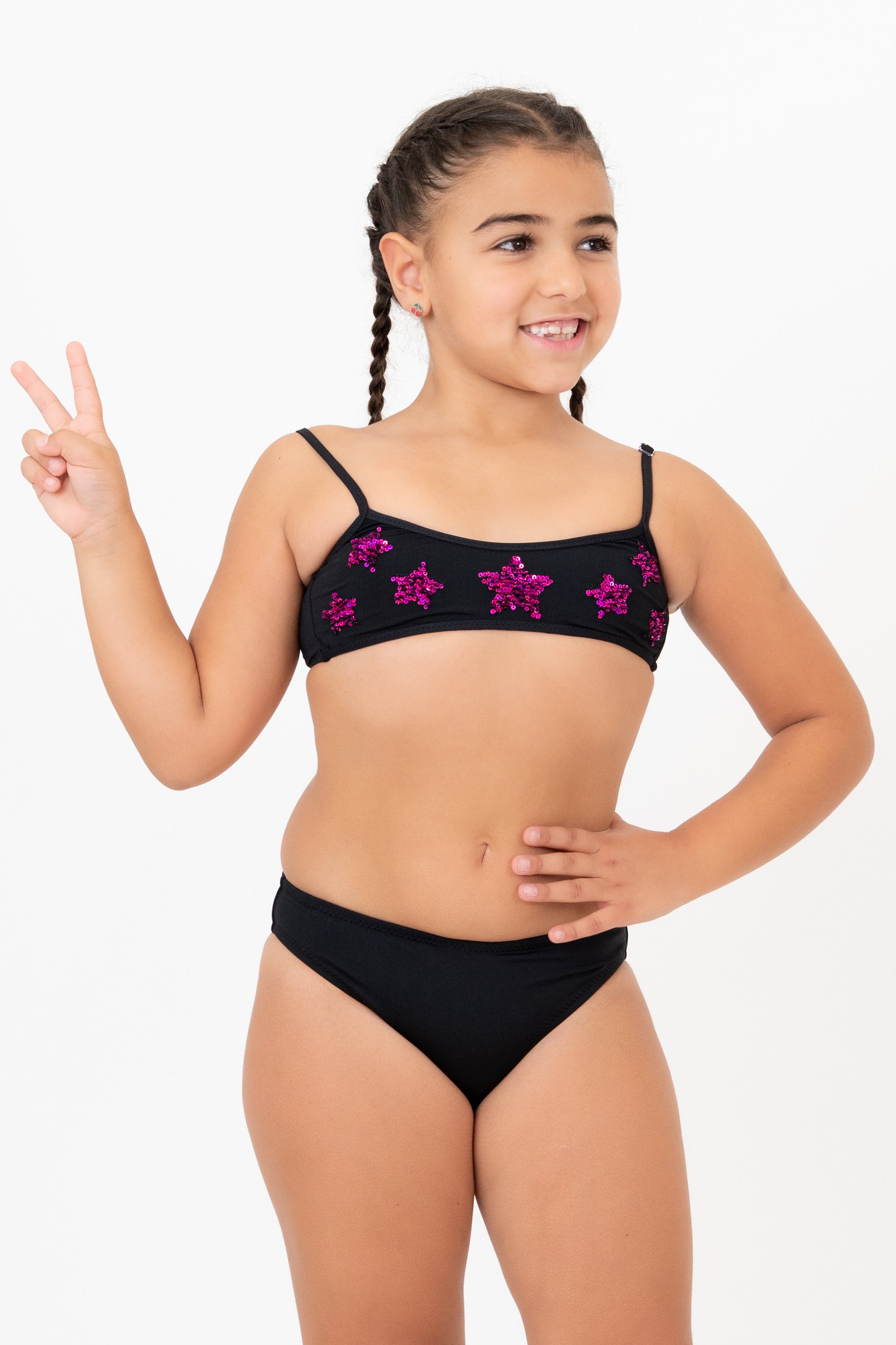 Bikini Bimba Paillettes Nero